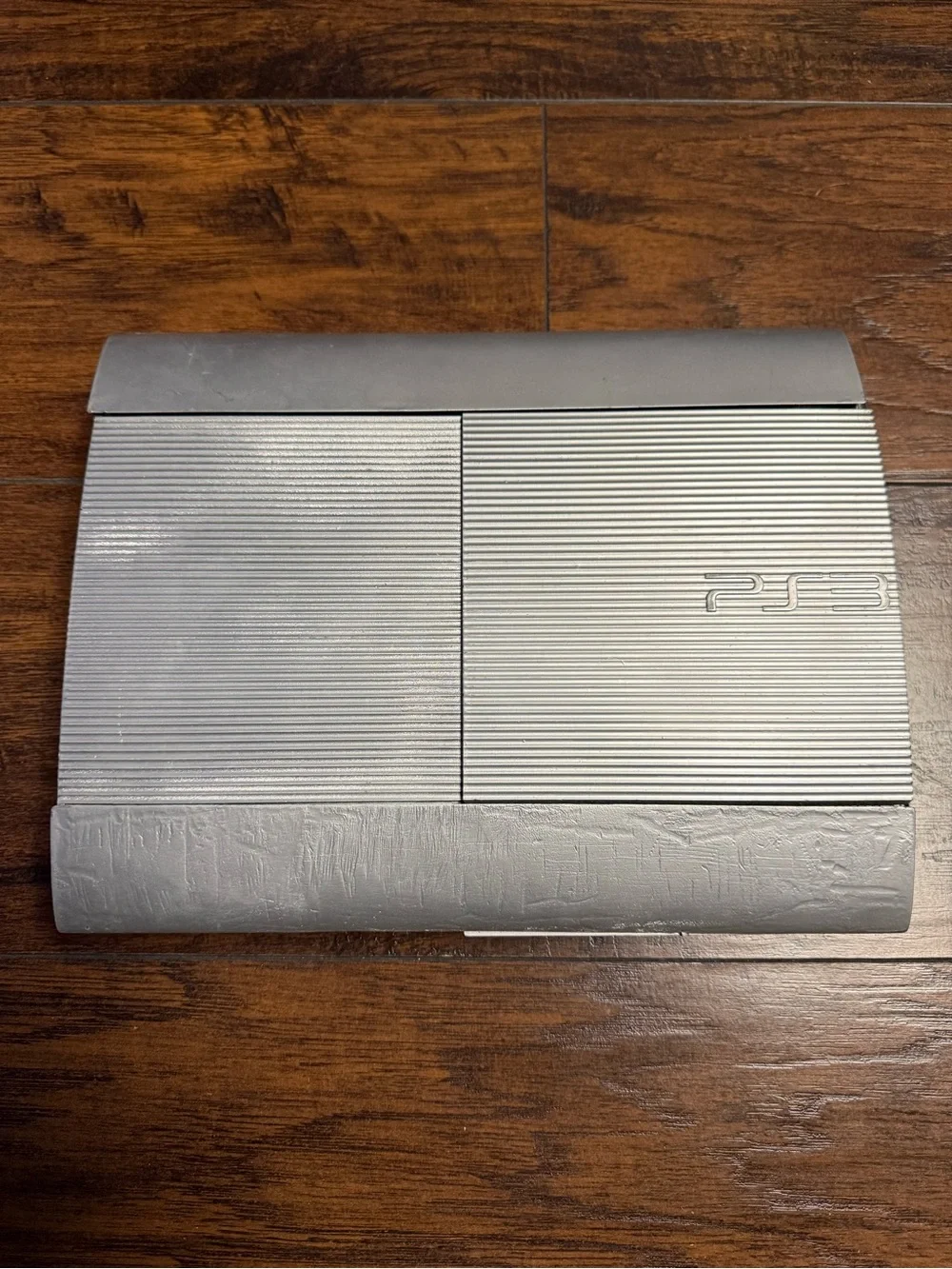 PlayStation 3 Silver PS3 Slim Top Cover Panel For Parts Read Description